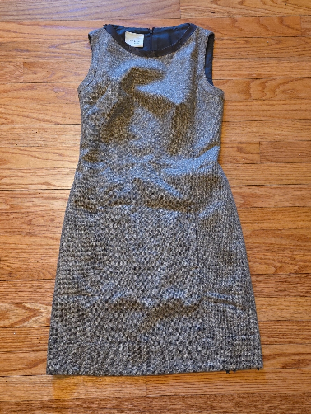 Vintage Akris Punto Tweed Sheath Dress